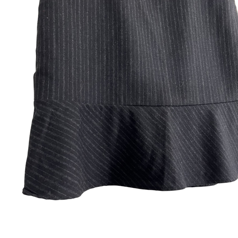 Banana Republic Black Pinstriped Wool Mini Skirt Womens Size 0 - Picture 6 of 14